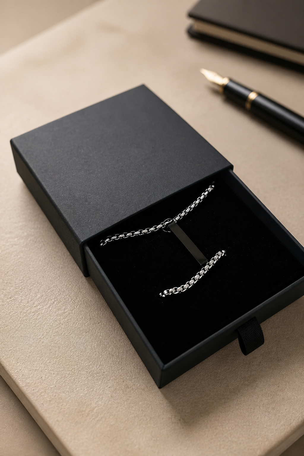 Downtown Collection – Set de Cadena y Pulsera Masculina