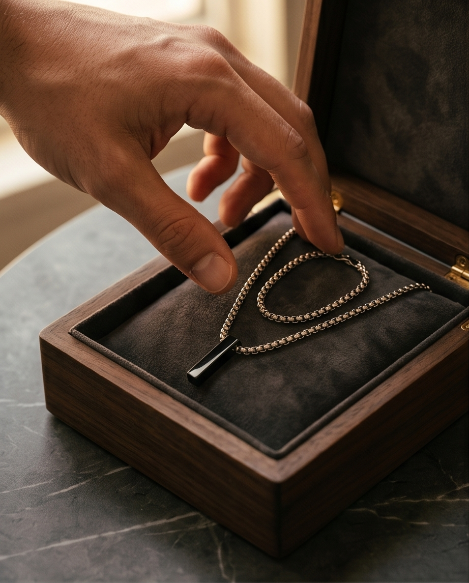 Downtown Collection – Set de Cadena y Pulsera Masculina